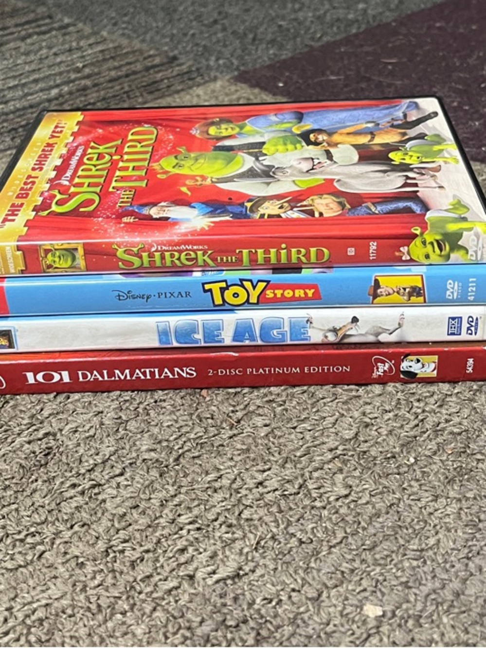 Four kids DVDs